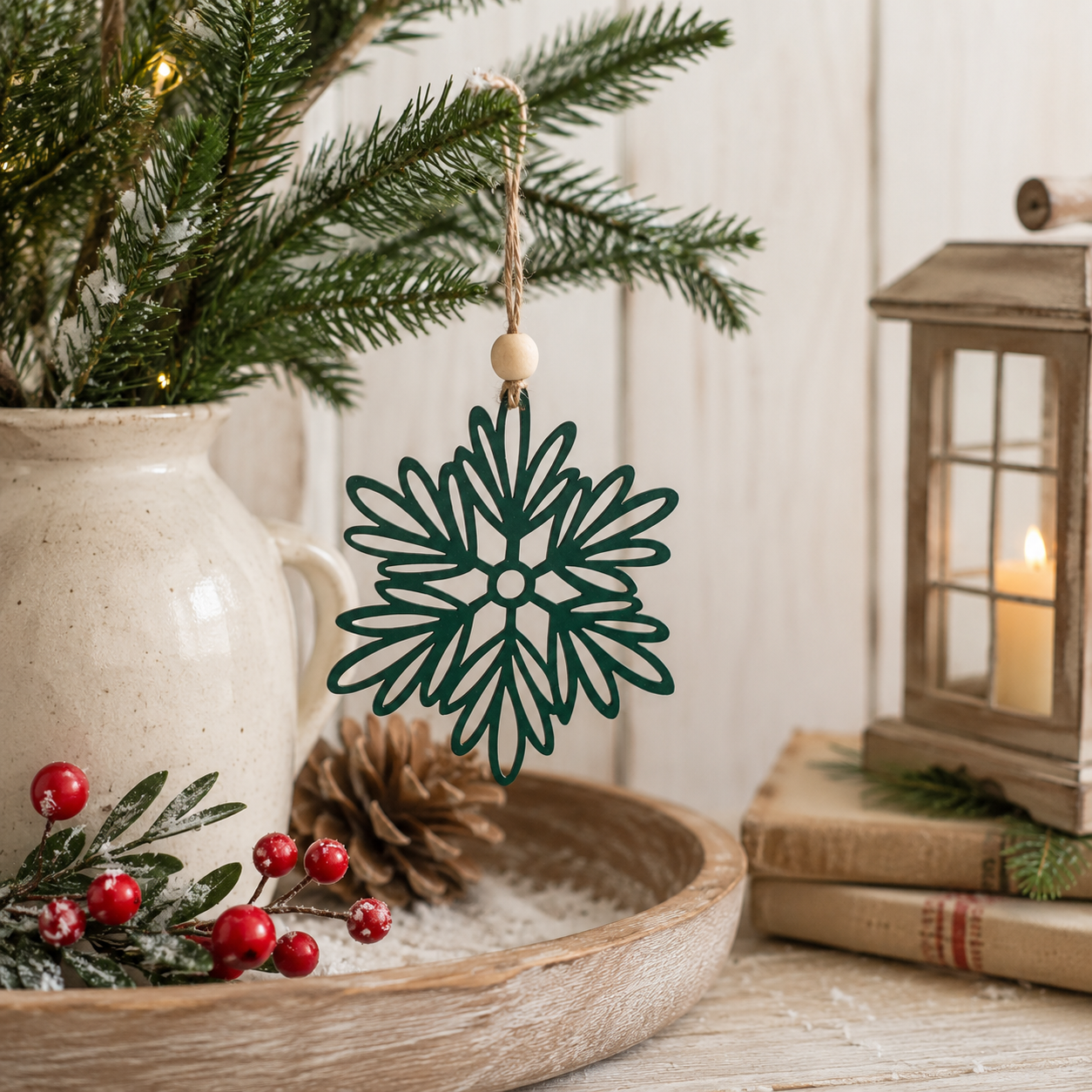 Metal Snowflake Ornament