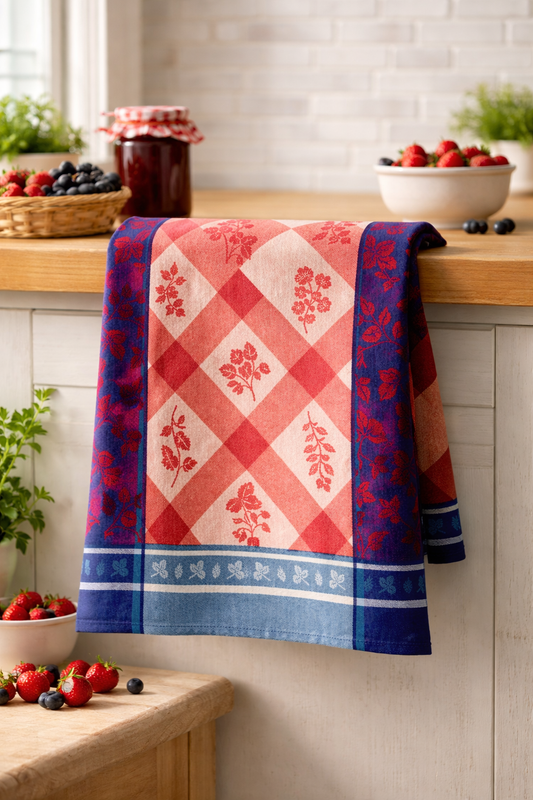 Berry Bramble Jacquard Dishtowel