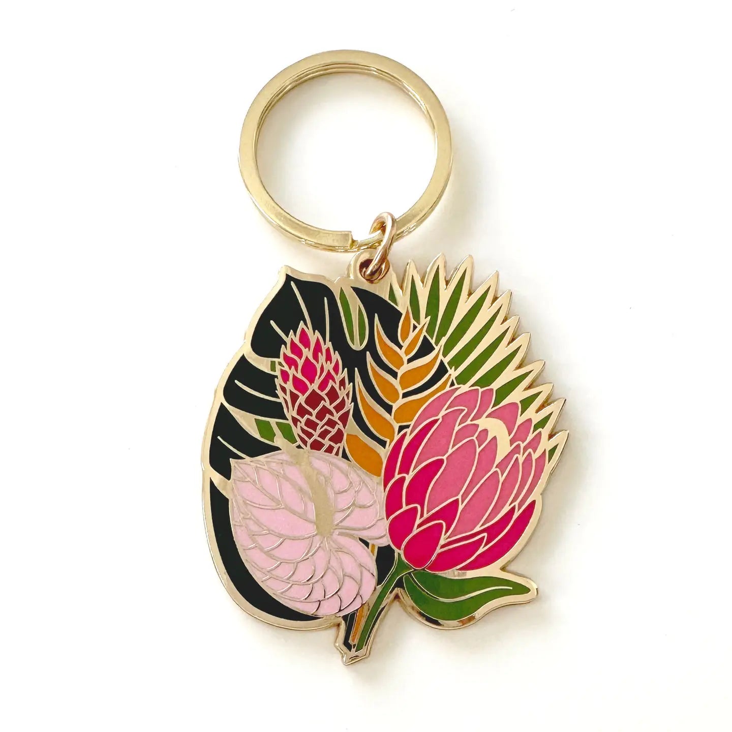 Celeste Tropical Bouquet Flower Keychain