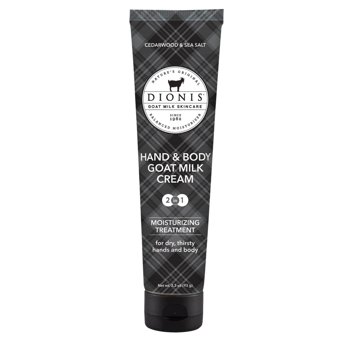 Dionis Cedarwood & Sea Salt Hand & Body Goat Milk Cream3.3oz