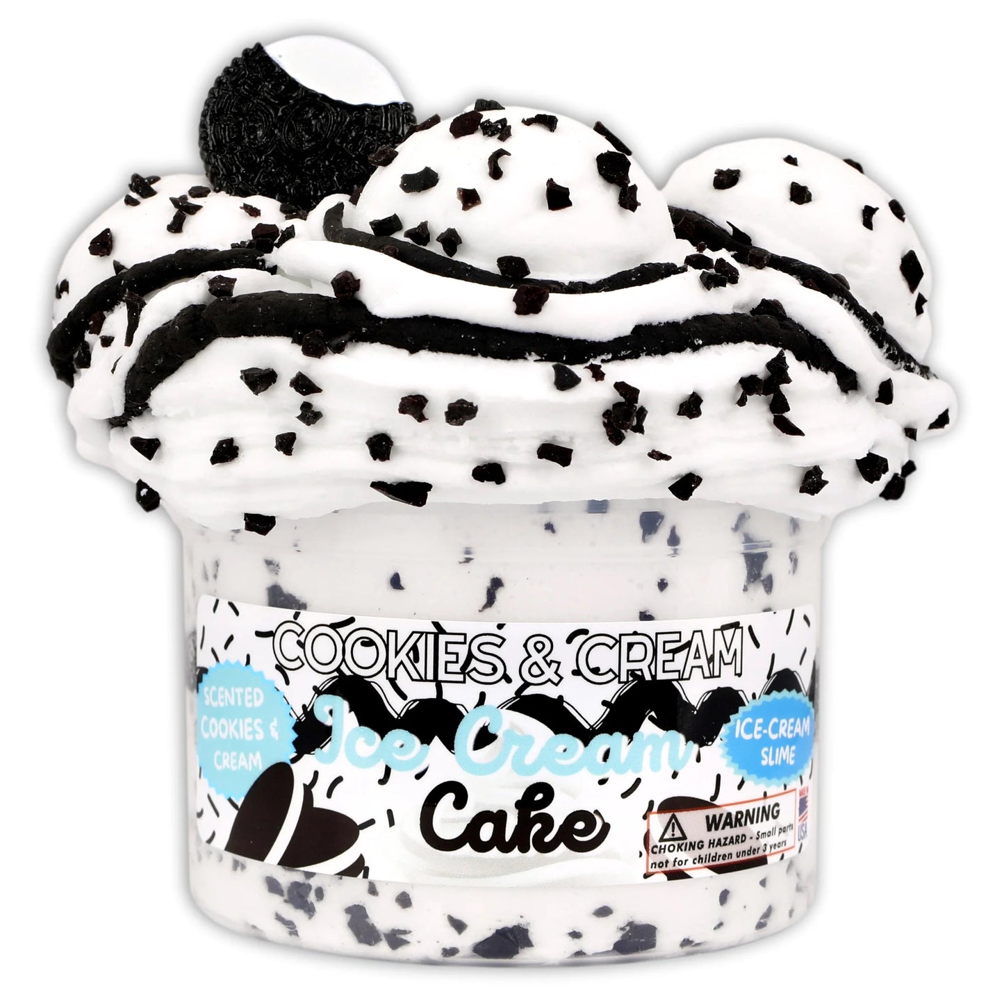 Cookies & Cream Ice-Cream Cake Slime