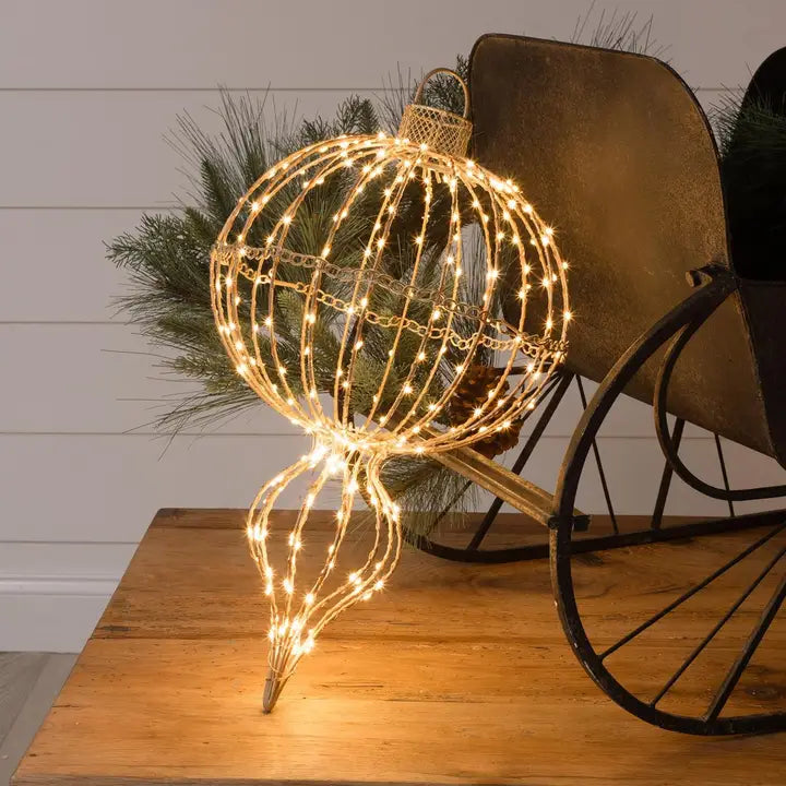 Led Foldable Lighted Finial Ornament