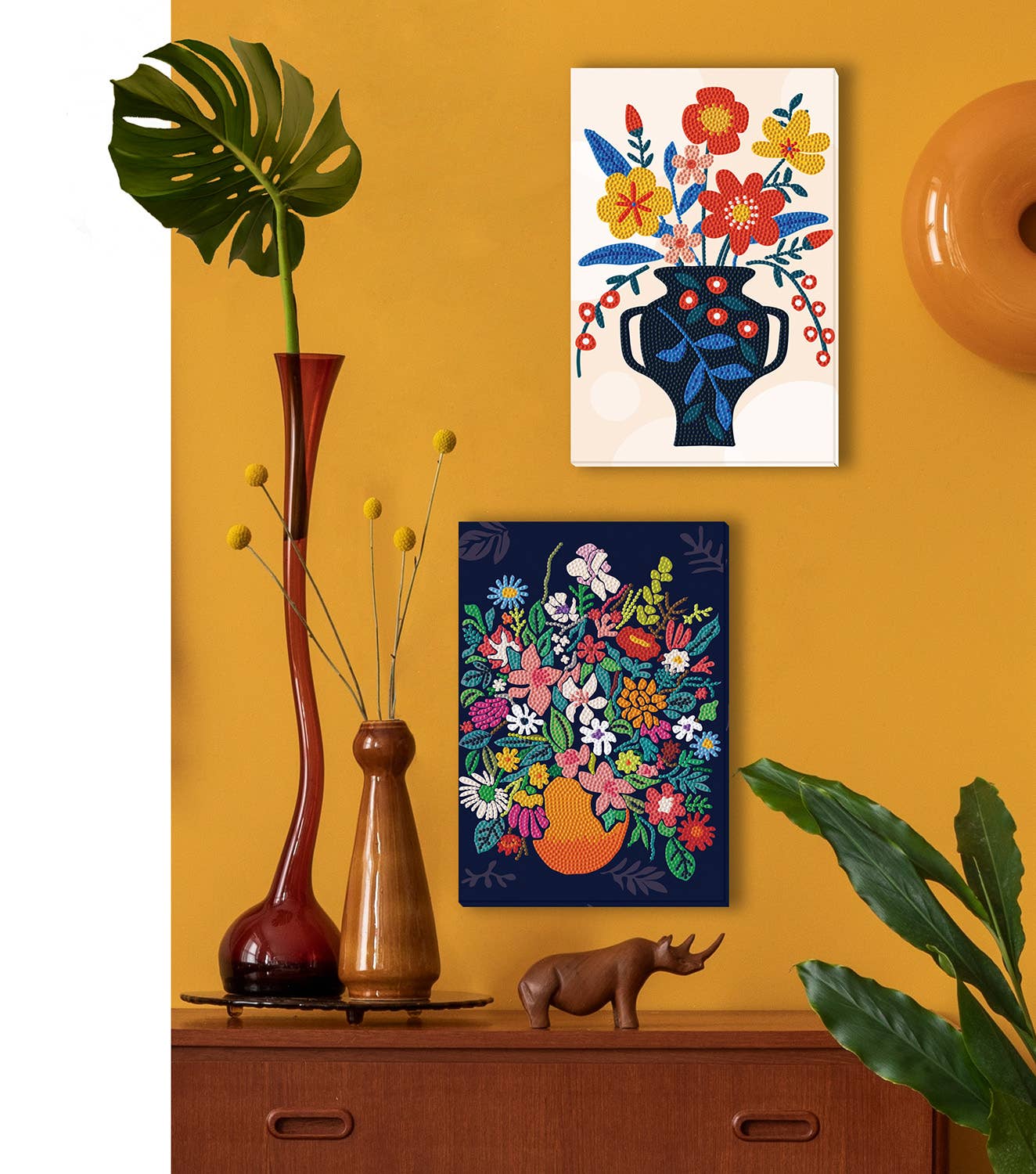 Blue Vase Diamond Art
