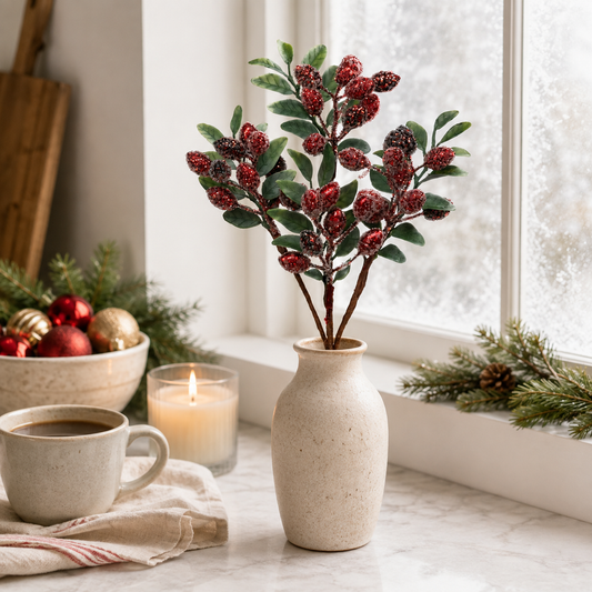 Burgundy Iced Oval Berry Pick