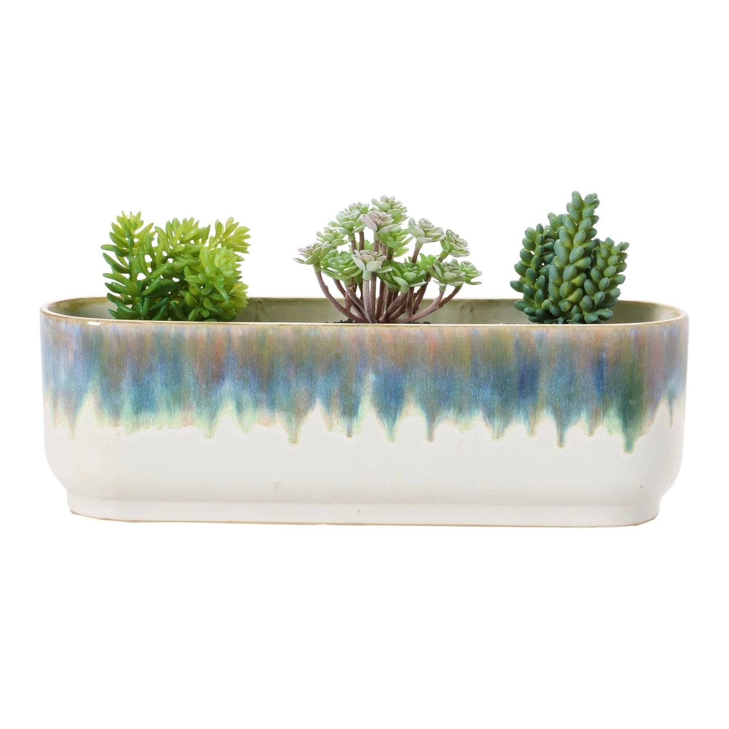 Stoneware Window Planter with 3 Sections