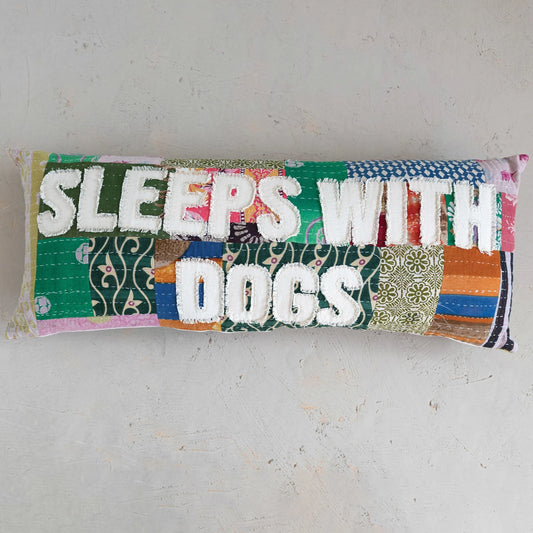 36"x14" Sleep with Dogs Lumbar Pillow