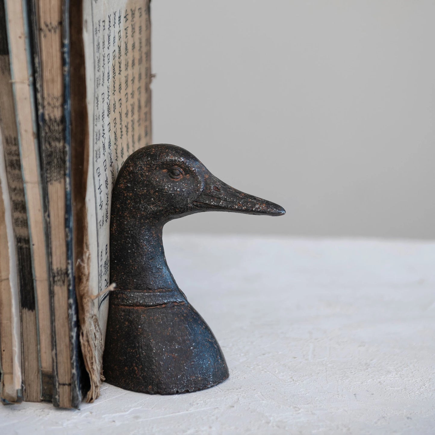 Cast Iron Duck Head Bookend