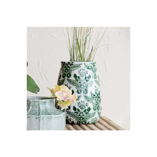 Patterned Terracotta Planter/Vase