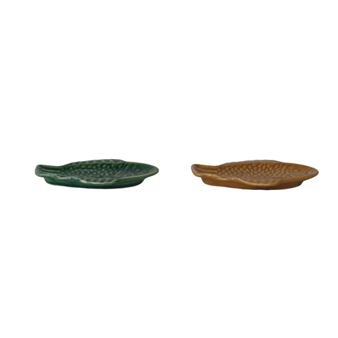 Stoneware Fish Shaped Dish