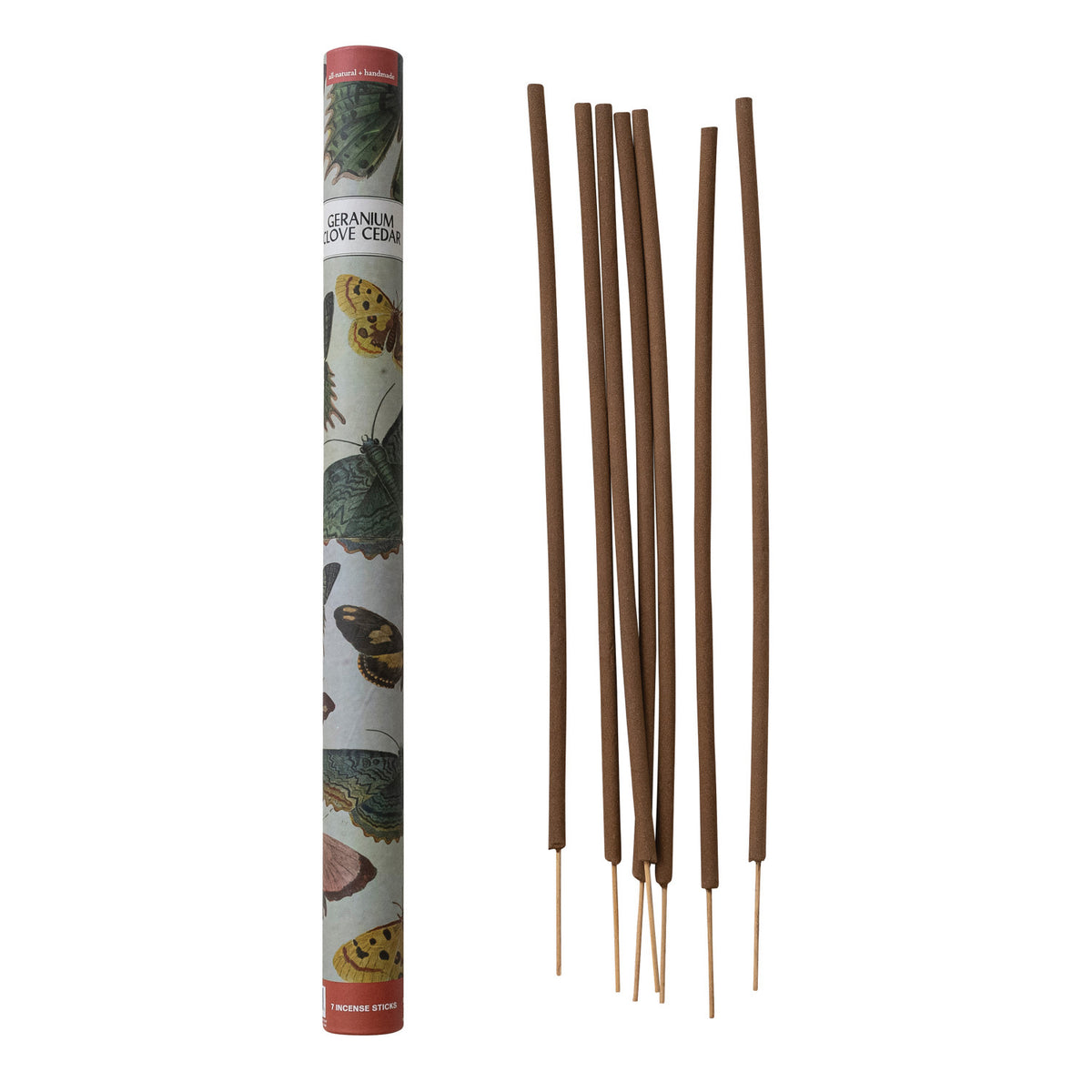 7 Piece All Natural Handmade Scented Outdoor Incense Sticks