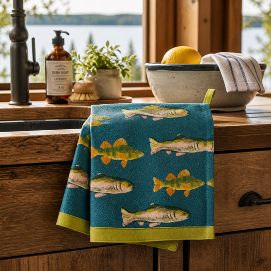 Fish Patterned Towel