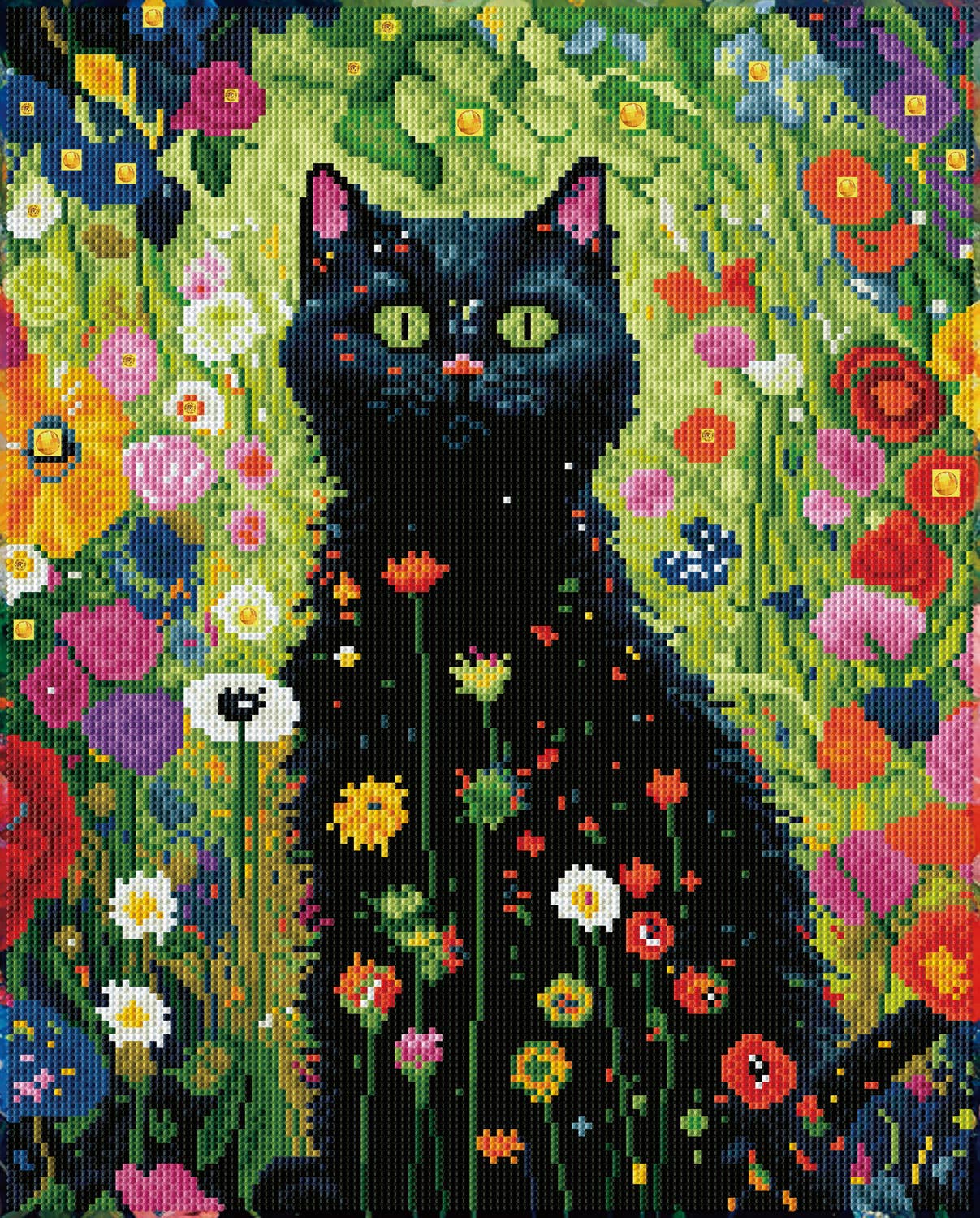 Garden Cat Diamond Art