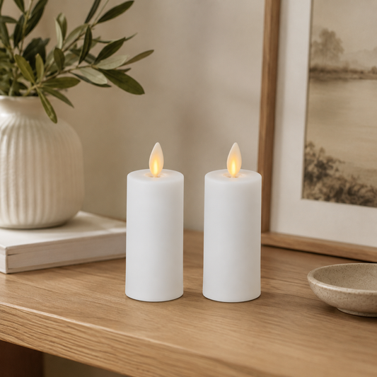 2-Pack 4.2" Luminara Indoor Pillar Candles