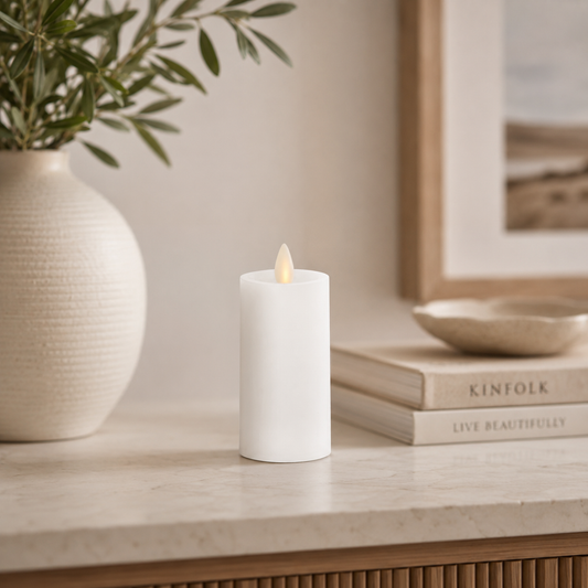 4.5" Slim Pillar Indoor Luminara LED Candle