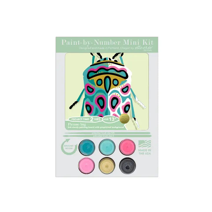 Kids Mini Picasso Bug Paint by Number Kit