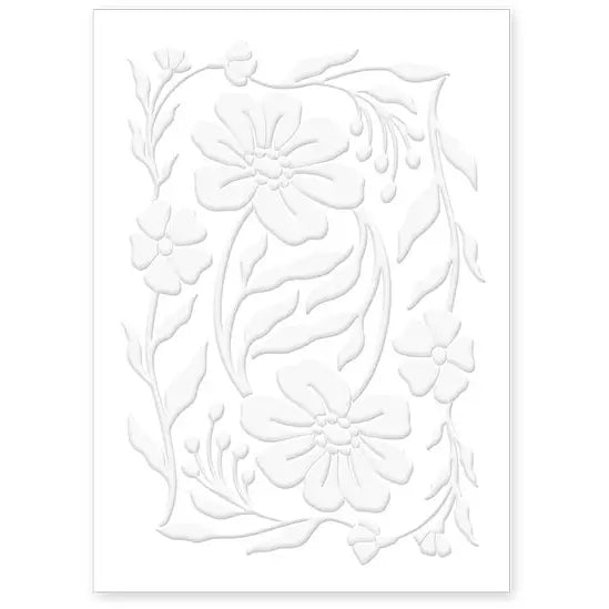 Embossed Card-Floral Frame