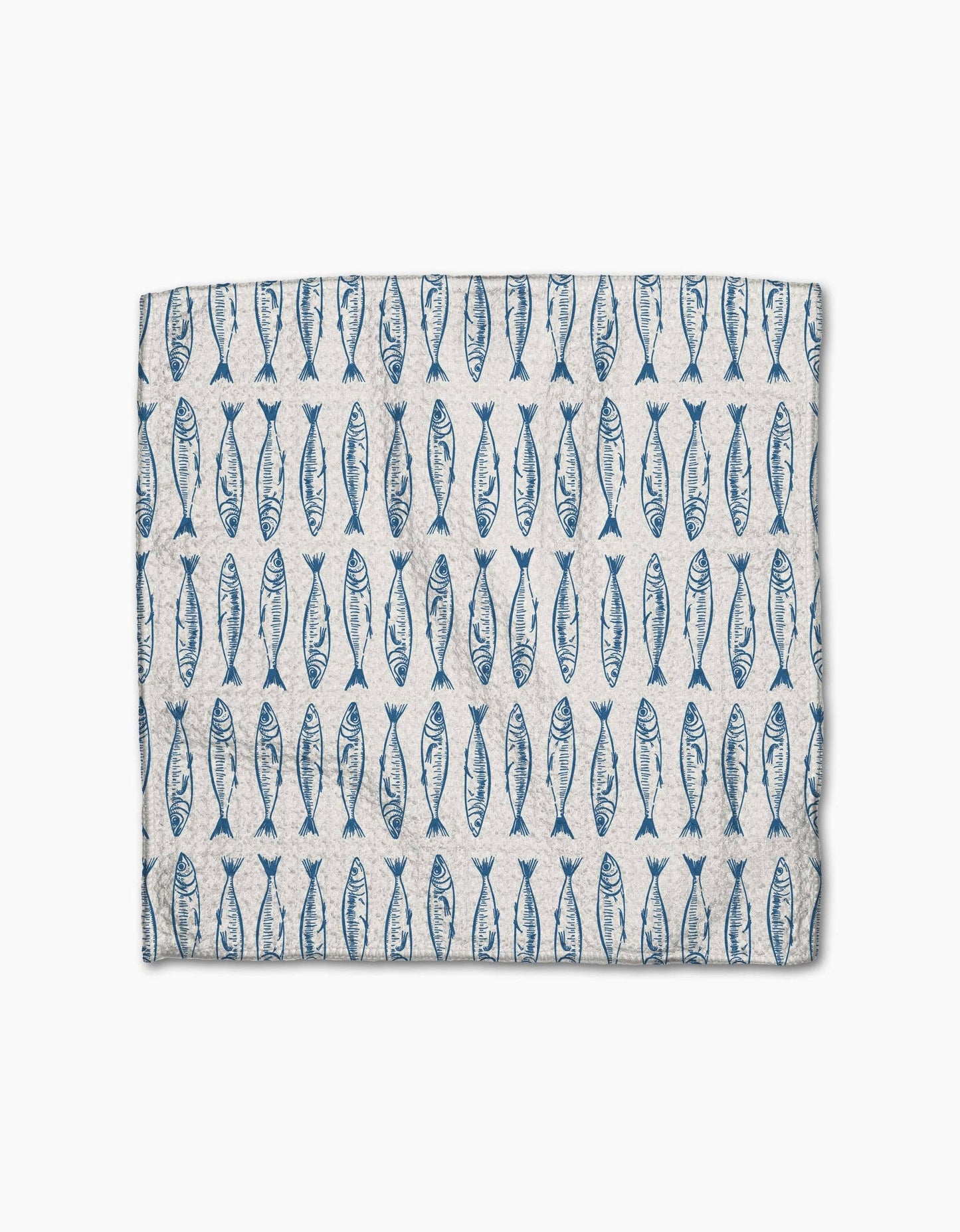 Sardine Check Blue Dishcloth Set