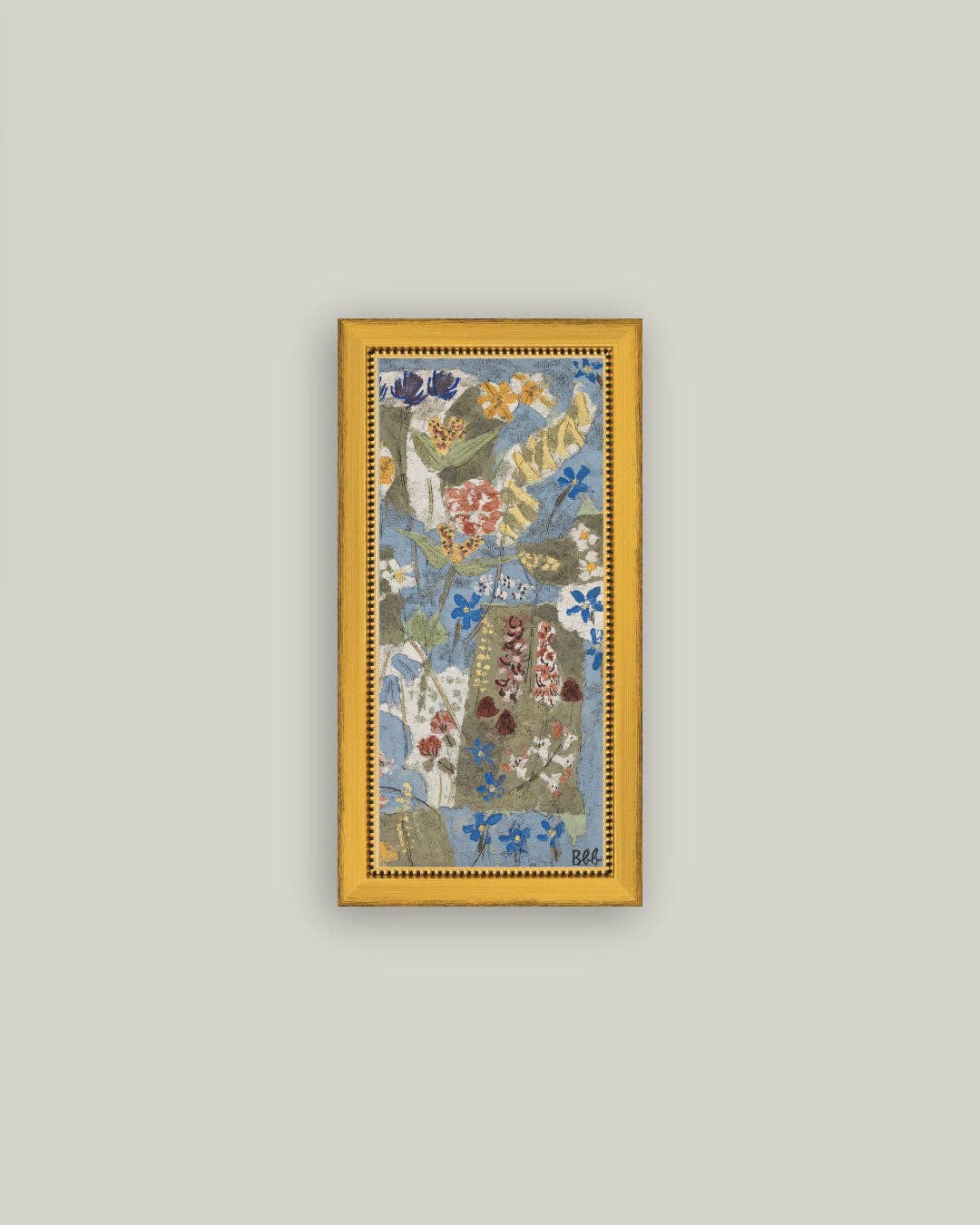Blumen Framed Antique Art