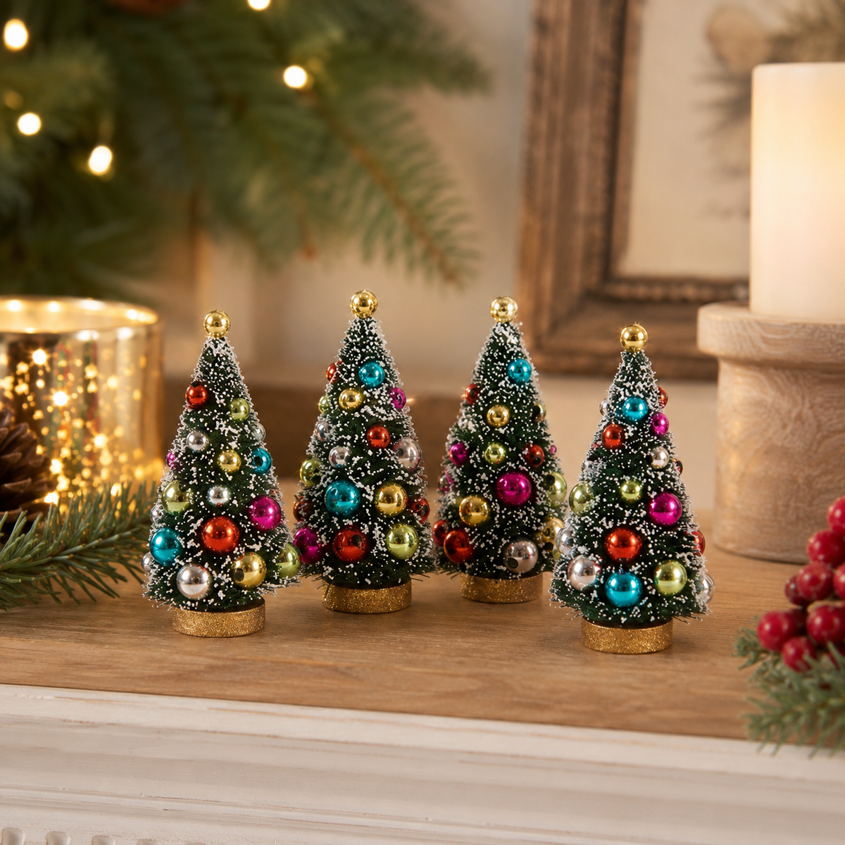 Sisal Tree in Gift Box - Set of 4