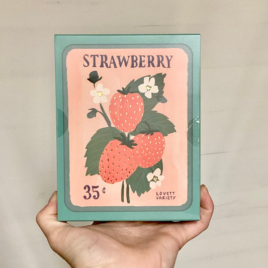 Strawberry Seeds Artisan Notecards