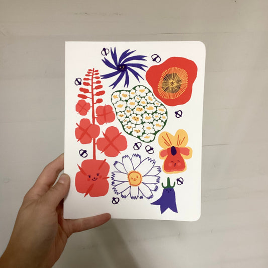 Friendly Florals Medium Layflat Notebook