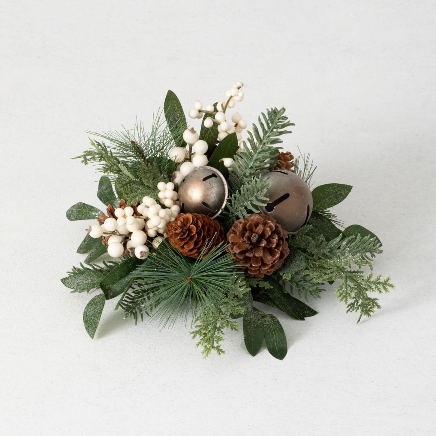 Jingle Bell & White Berry Pine Orb