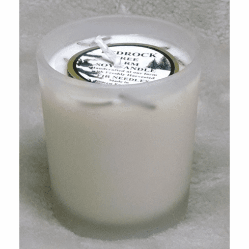 All Natural Fir Needle Candle in Frosted Votive