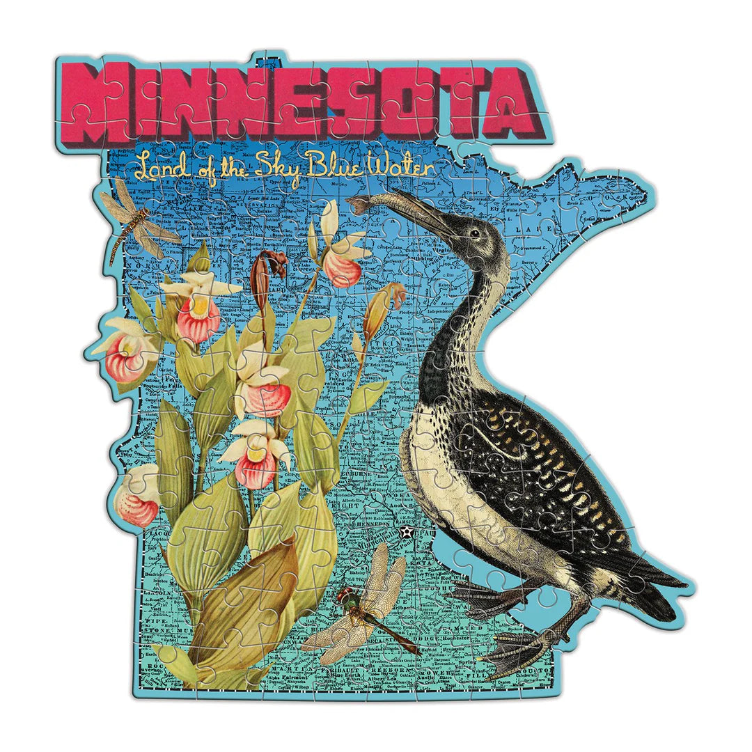 Minnesota Shaped Mini Jigsaw Puzzle