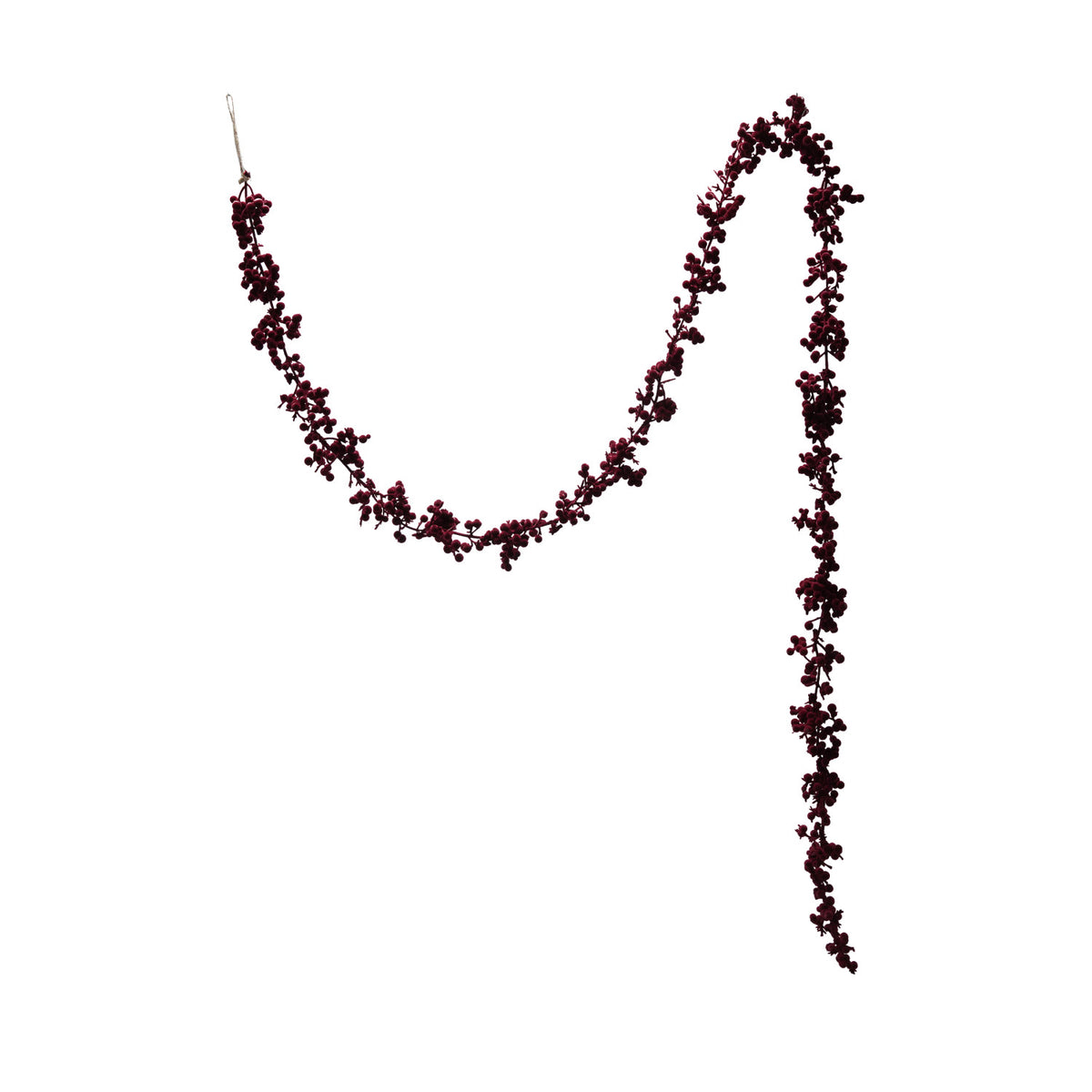 72"L x 5-1/4"H Flocked Foam Ball Garland