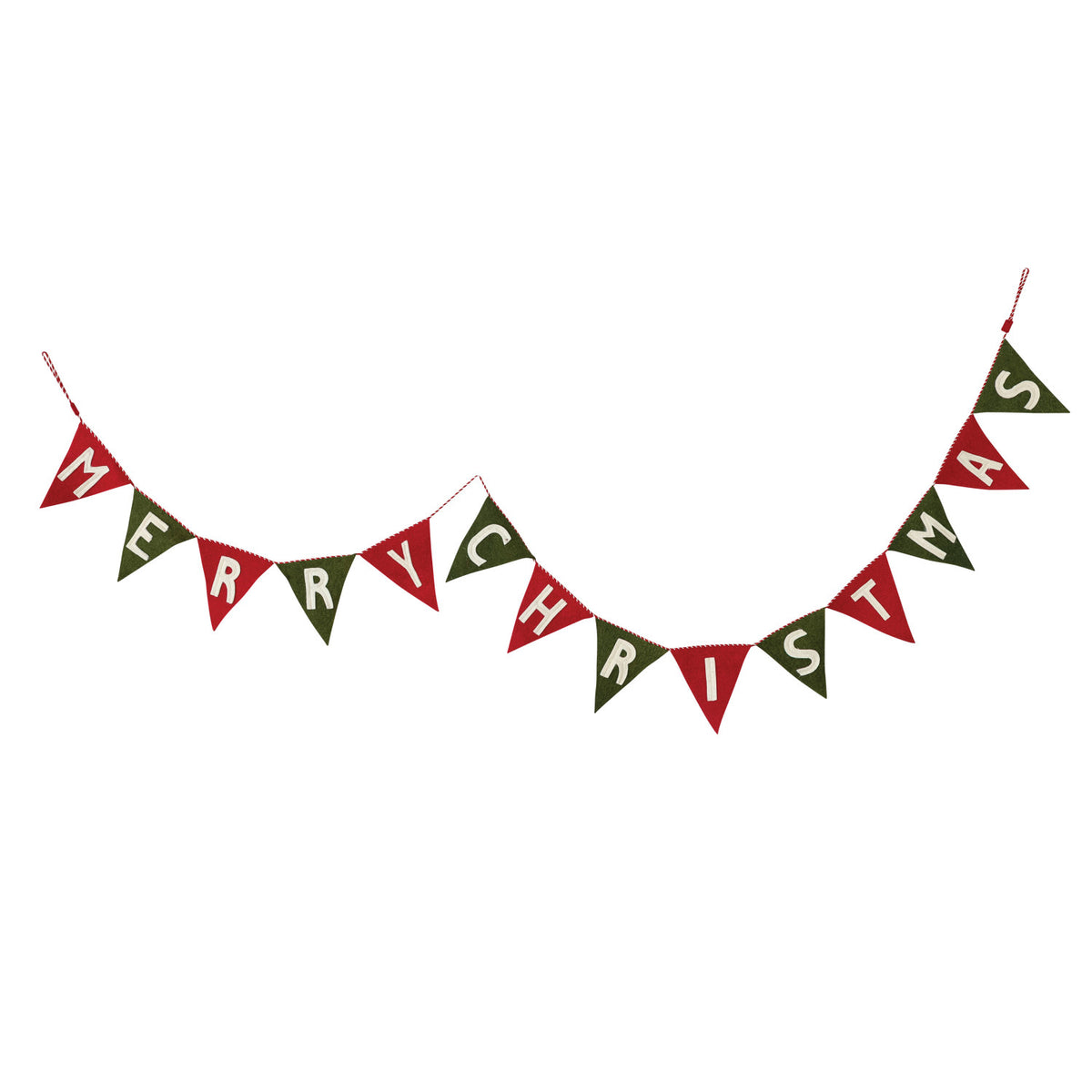 Handmade Wool Banner "Merry Christmas"