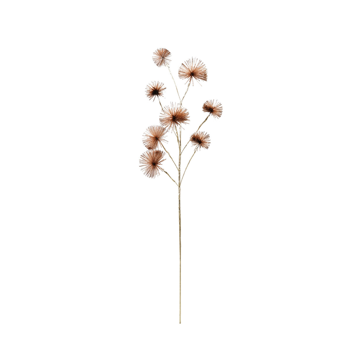 Plastic Tinsel Ball Stem