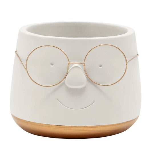 Face with Glasses Pot