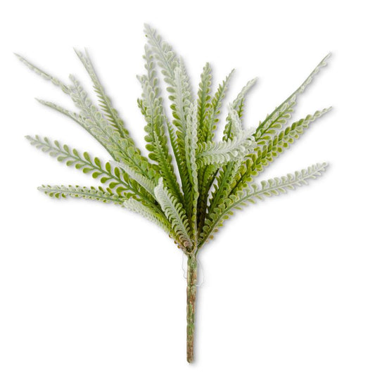 Soft Green Flocked Foliage Bush