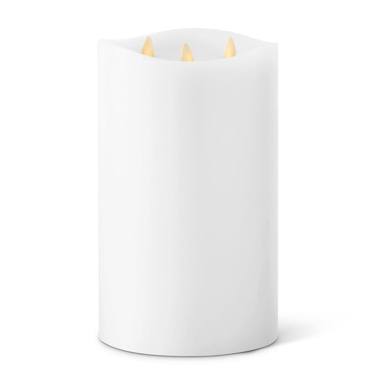 9.75" Luminara 3 Flame Indoor Pillar Candle