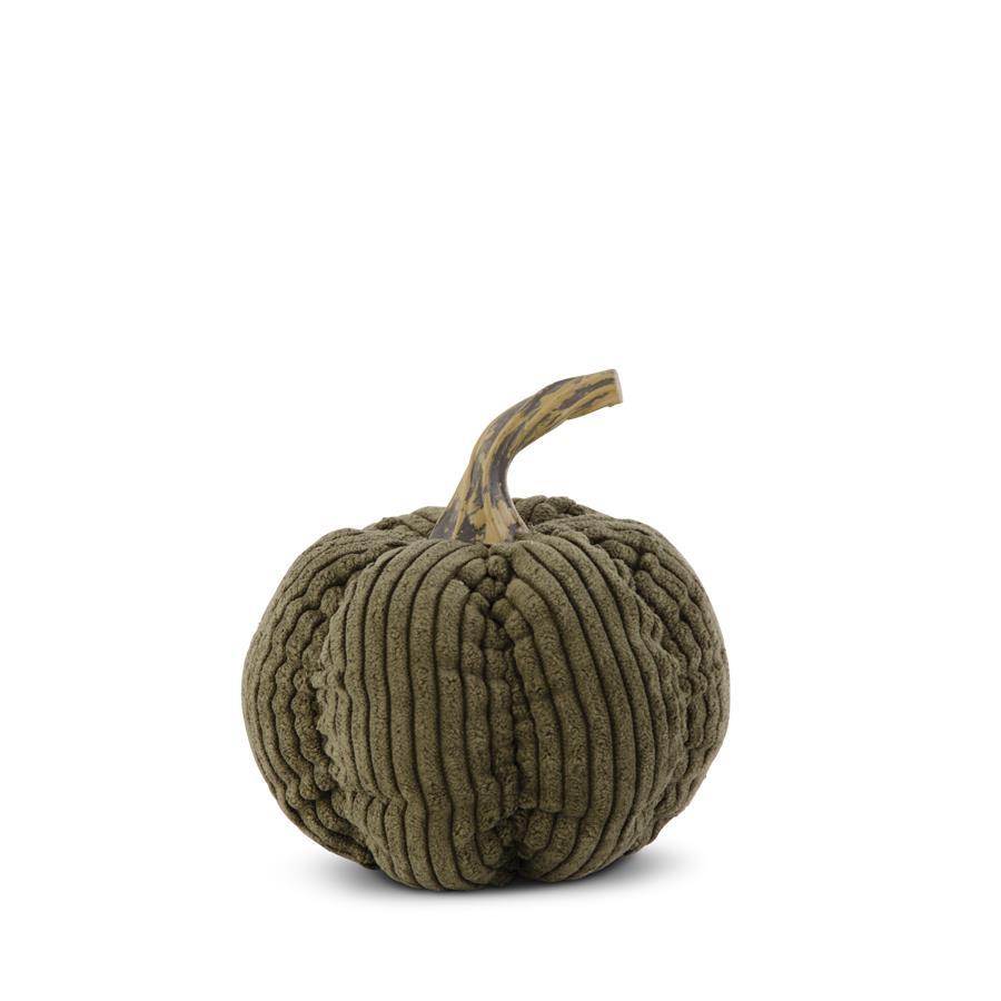 Khaki Green Corduroy Pumpkin