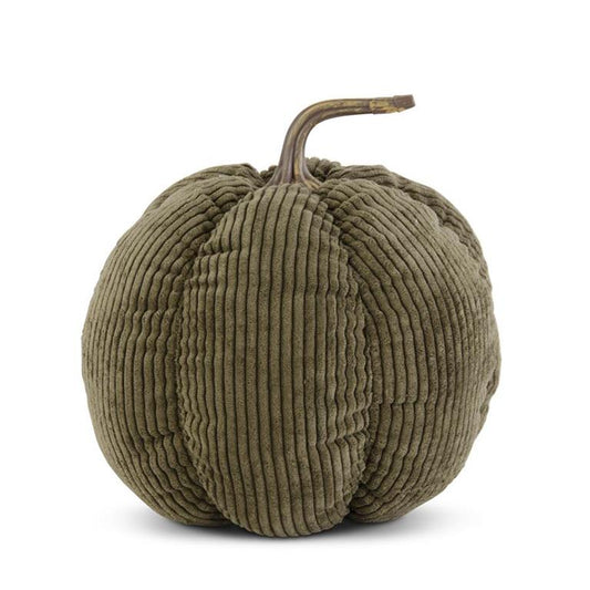 Khaki Green Corduroy Pumpkin