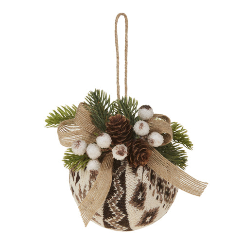 Kilim Print Ball Ornament