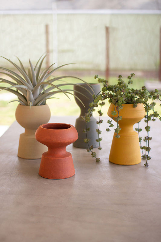 Colorful Clay Planters