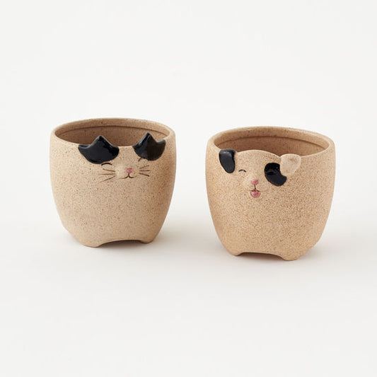 Cat and Dog Planter