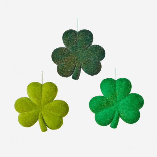 Flocked Shamrock