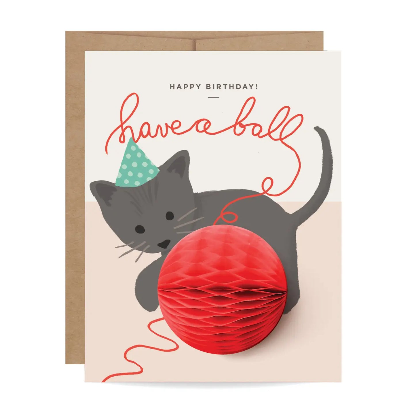 Birthday Kitten Pop-up Card