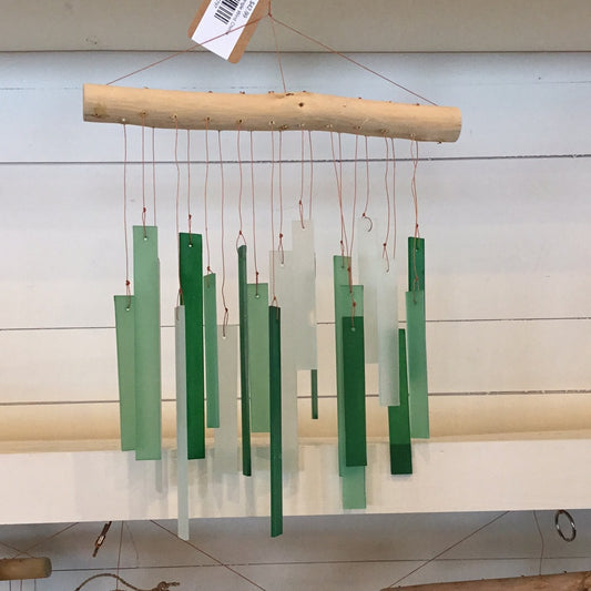 Green Rectangle Wind Chime